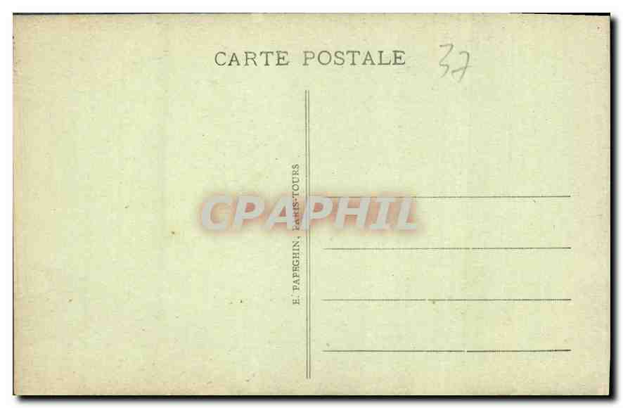 CPA Montresor I et L le Chateau Porte d'entree en fer Forge  — Rückseite
