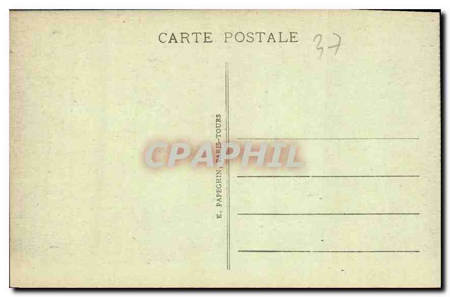 CPA Montresor I et L le Chateau XV et XVI siecle le petit Salon  — Rückseite