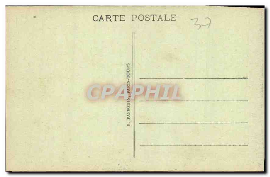 CPA Montresor I et L le Chateau le Grand Salon  — Rückseite