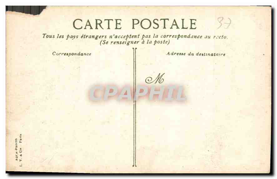 CPA Tours Le musee et l'ancien hotel de ville — Rückseite