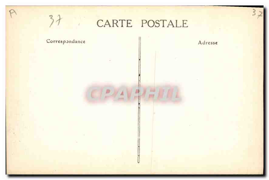 CPA Tours I et L l'Eglise N D Lariche Cote Sud Ouest rebatie en Grande partie de 18660 a 1866 dans l — Rückseite