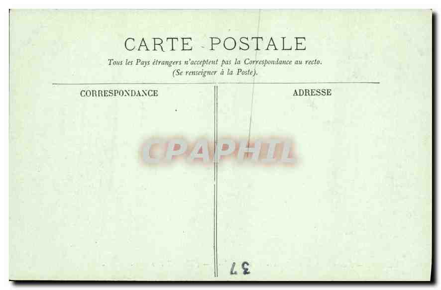 CPA Loches Ensemble de la Partie Sud Est du Donjon XI et XII siecle  — Rückseite