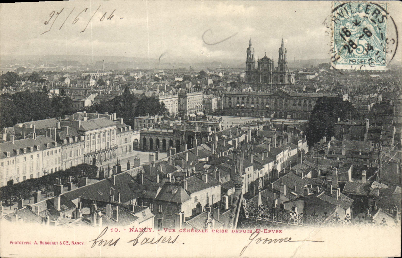 CPA Nancy vue generale prise depuie Epyre 