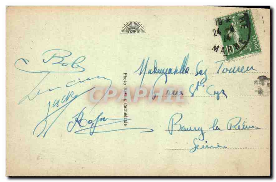 CPA Reims Jeanne d'Arc  — Rückseite