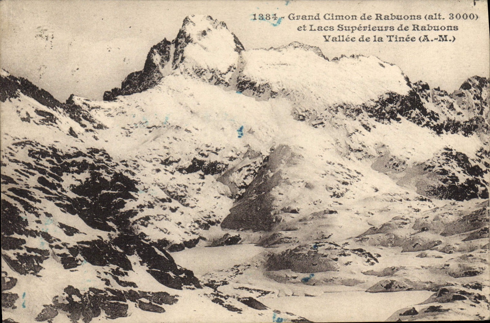 Grand Cimon de Rabuons (alt. 3000) et Lacs Supérieurs de Rabuons — Vallée de la Tinée (A.-M.)
