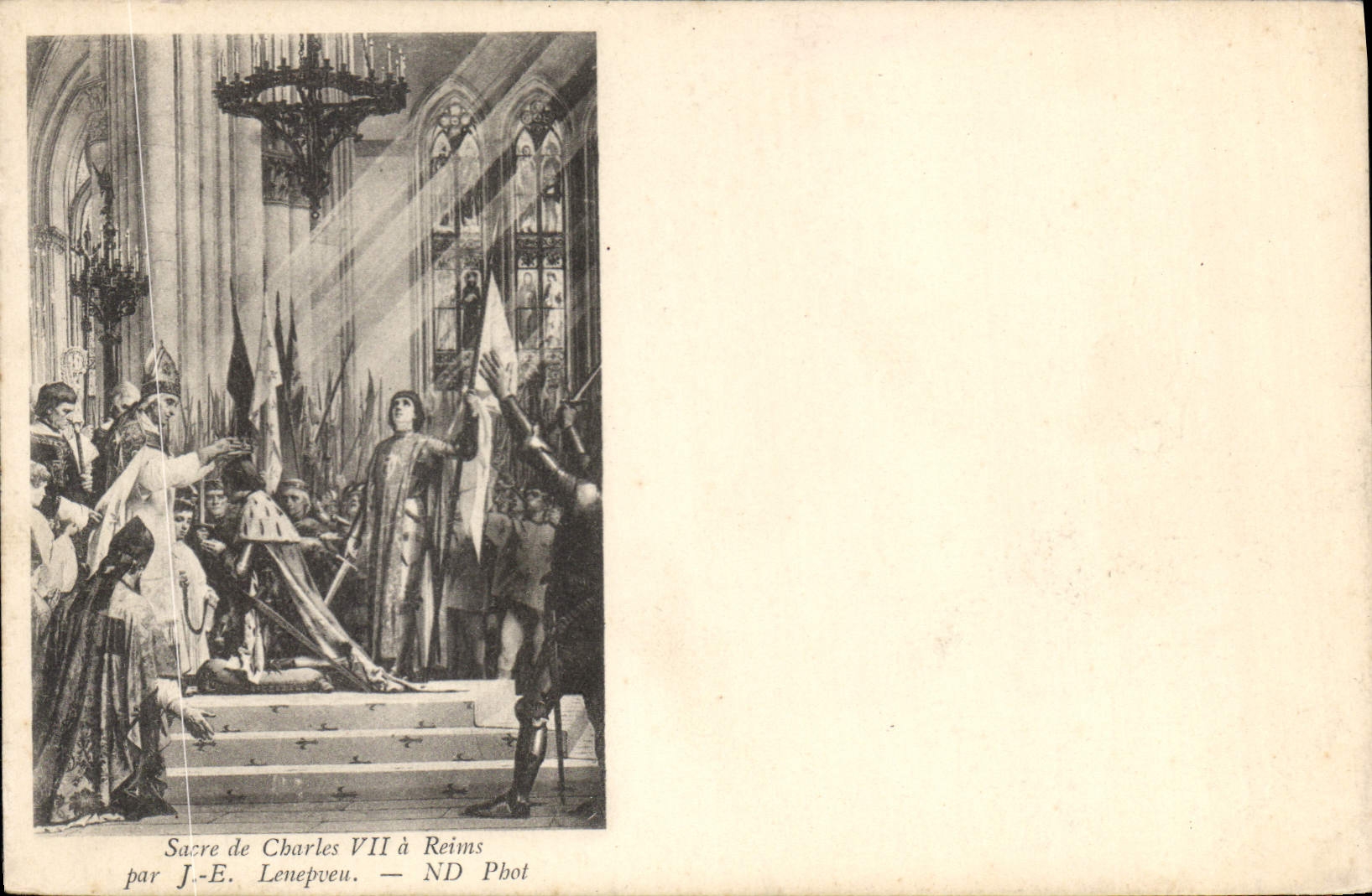 Sacré de Charles VII à Reims — par J.-E. Lenepeu — ND Pbot