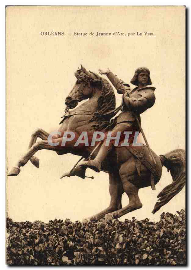 CPA Orleans Statue de Jeanne d'Arc par Le Veel 