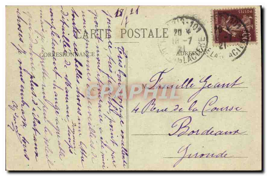 CPA Paris 4e et 5e Panorama de Paris Cote Est  — Rückseite
