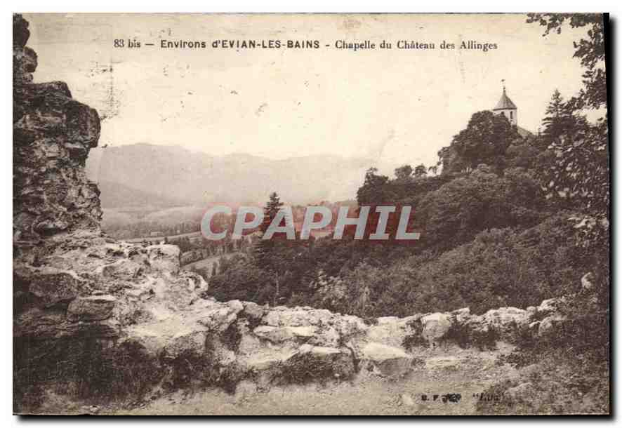 Environ d'EVIAN-LES-BAINS - Chapelle du Château des Allinges — E. Fage, n°83 bis