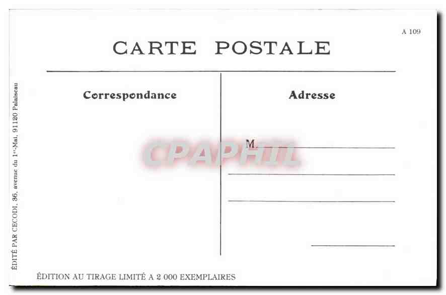 REPRO Scenes Parisienne Bouquinistes  — Rückseite
