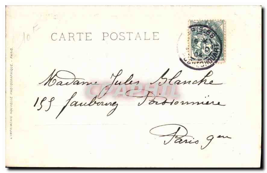 CPA Musee de Versailles La Reine Marie Antoinette et ses enfants  — Verso