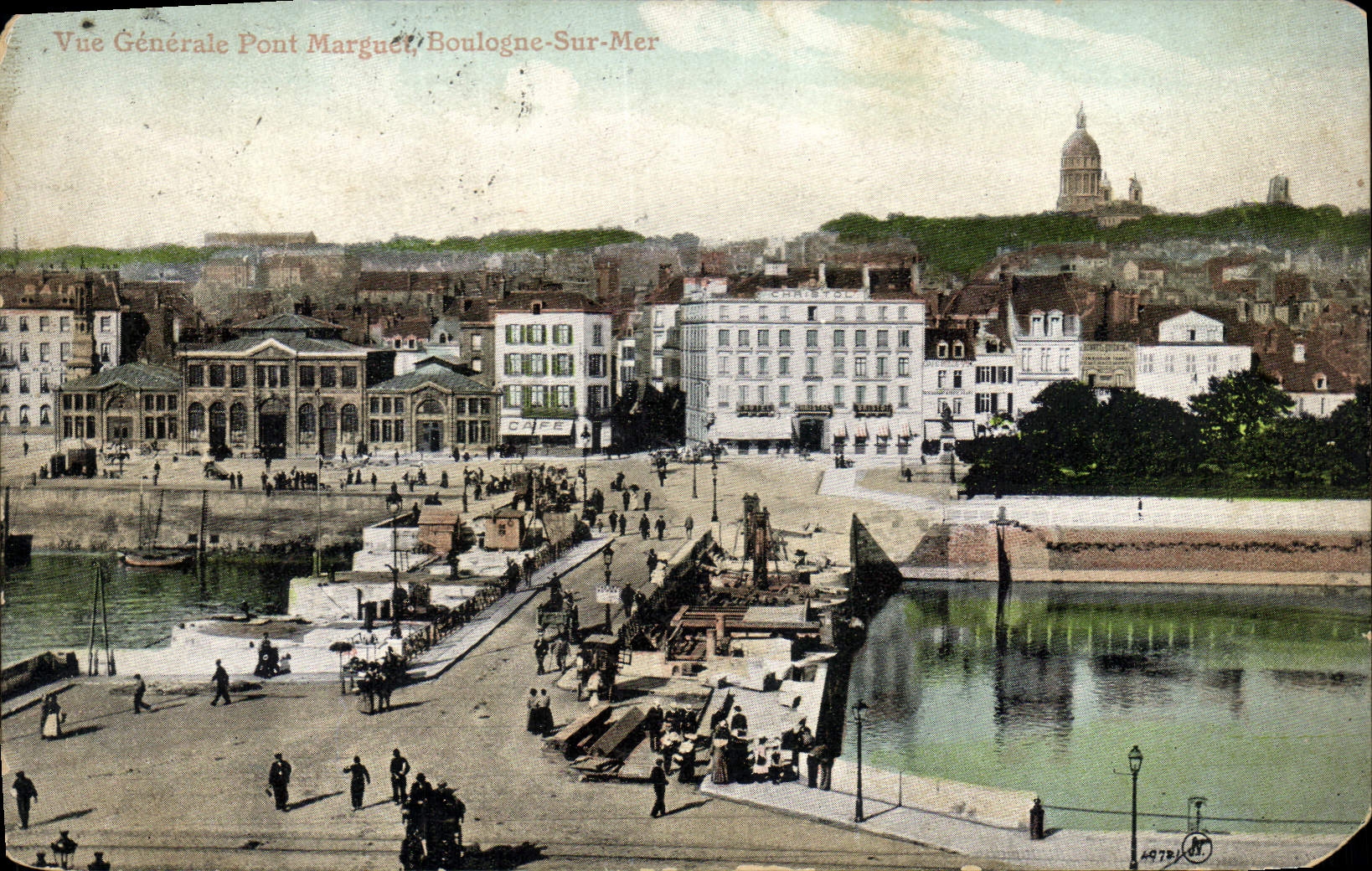 Allgemeiner Blick auf die Marguerite-Brücke, Boulogne-Sur-Mer — CHRISTOL, Nr. 4978