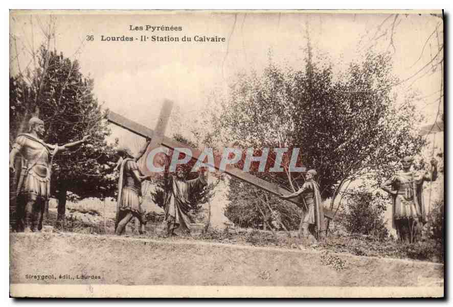 CPA Les Pyrenees Lourdes II Station du Calvaire 