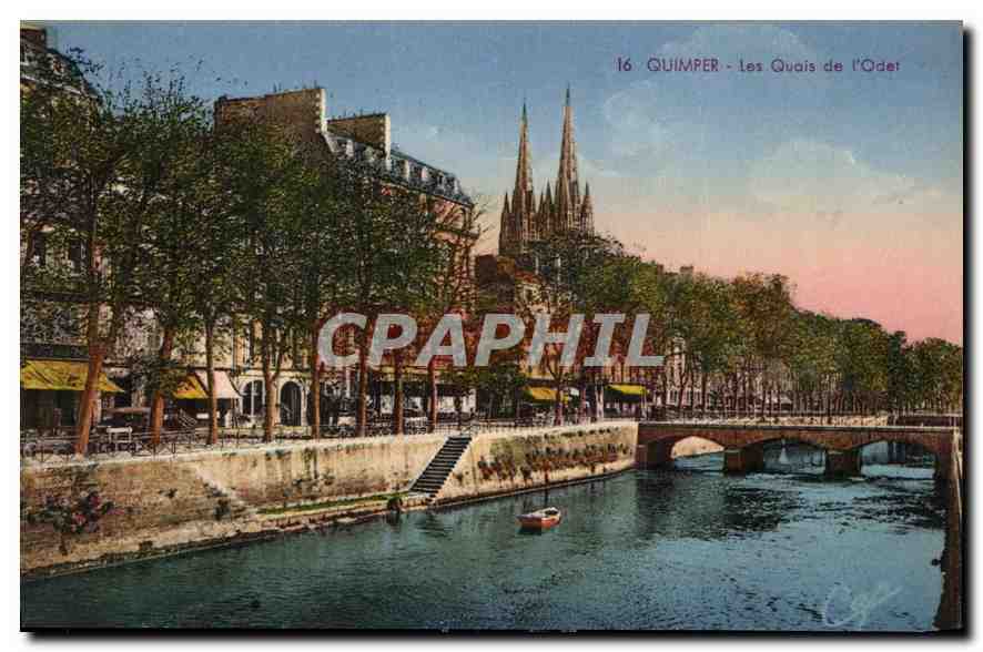 CPA Quimper Les Quais de l'Odet 