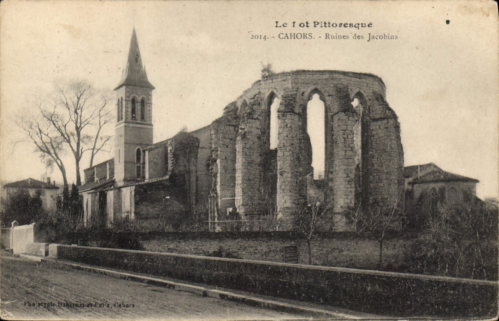 Cahors - Ruines des Jacobins — Photo-type Dabirous et Paris, Cahors