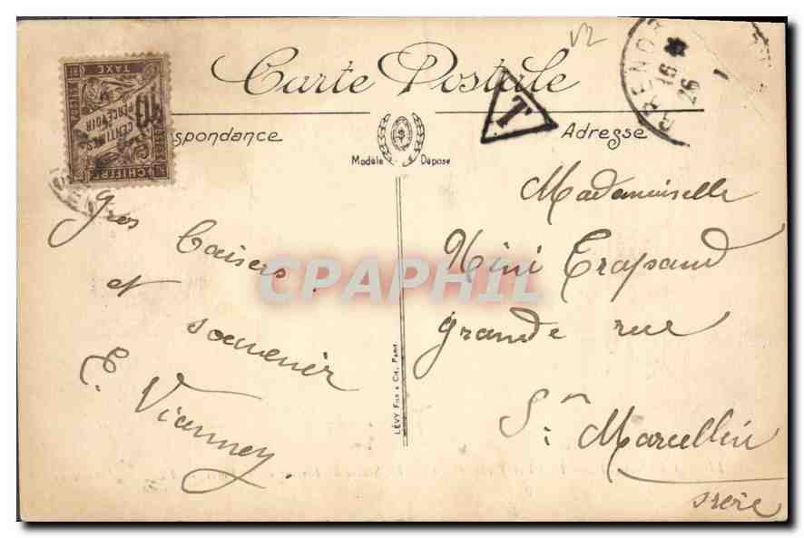 Grenoble — La Place Victor-Hugo, La Statue de Berlioz et les Forts — LL. Selecta, n°119 — Reverso