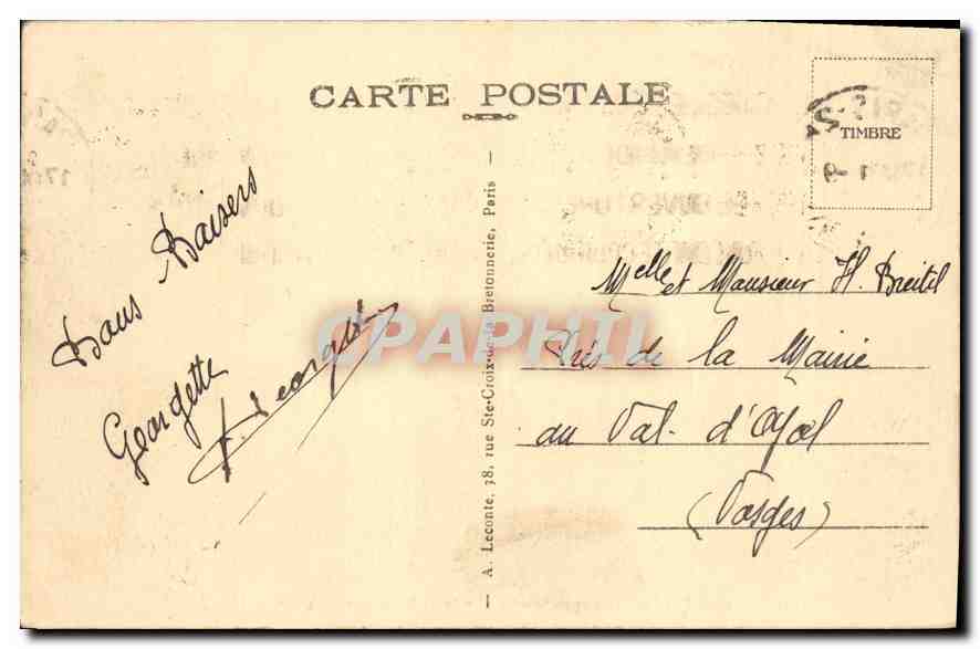 CPA Paris Notre Dame et le Parvis  — Verso