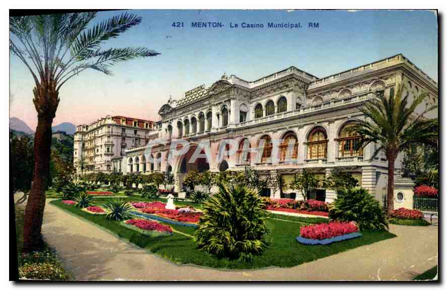 CPA Menton Le Casino Municipal 