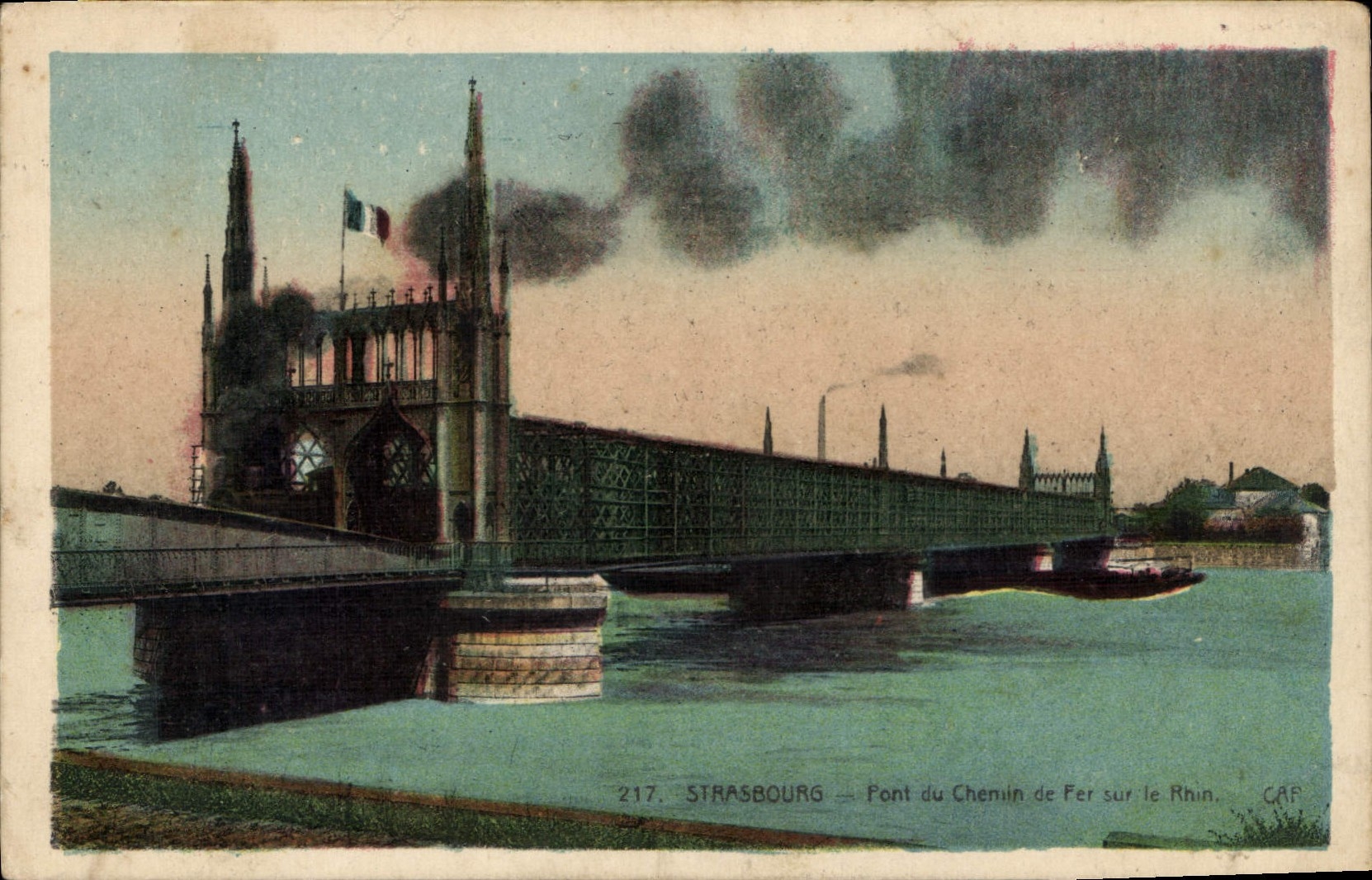 Strasbourg — Pont du Chemin de Fer sur le Rhin — CAP 217
