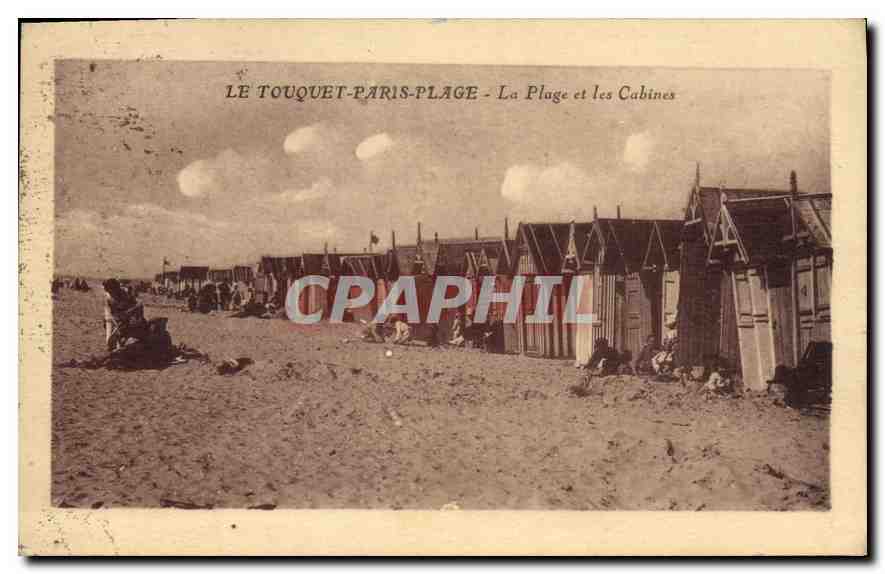 CPA Le Touquet Paris Plage La Plage et les Cabines 