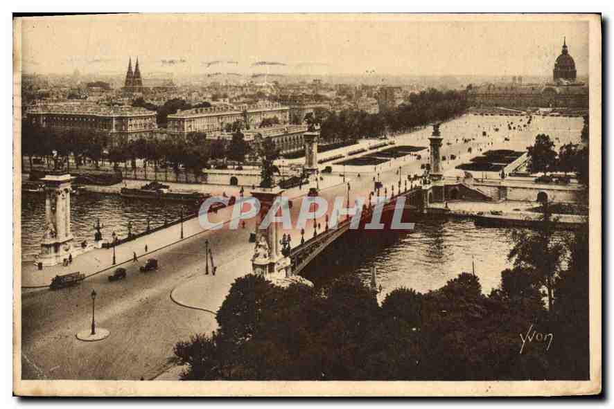 CPA Paris en Flanant Le Pont Alexandre III et l'Esplanade des Invalides 
