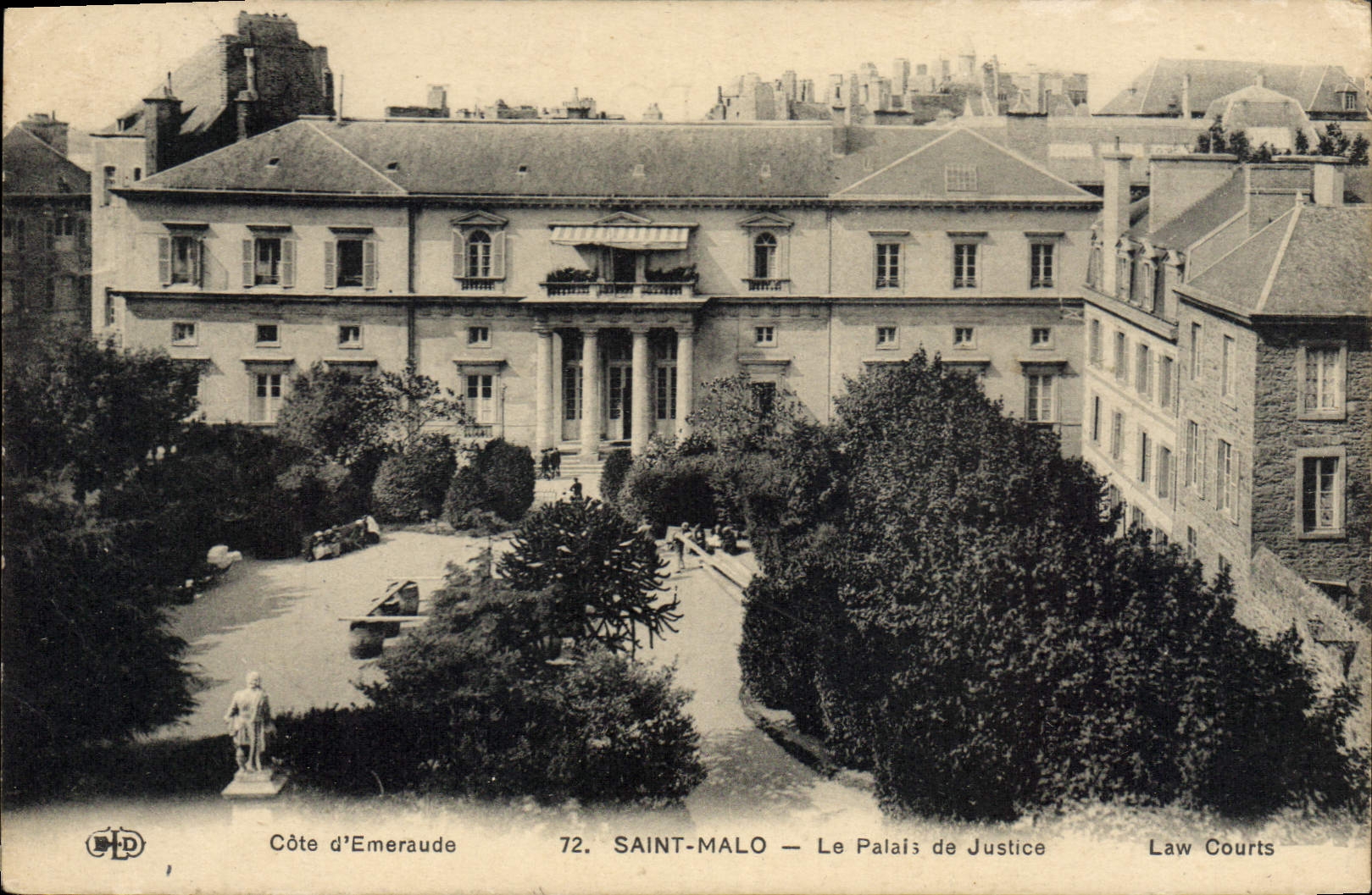 CPA Cote d'Emeraude Saint Malo Le palais de Justice 