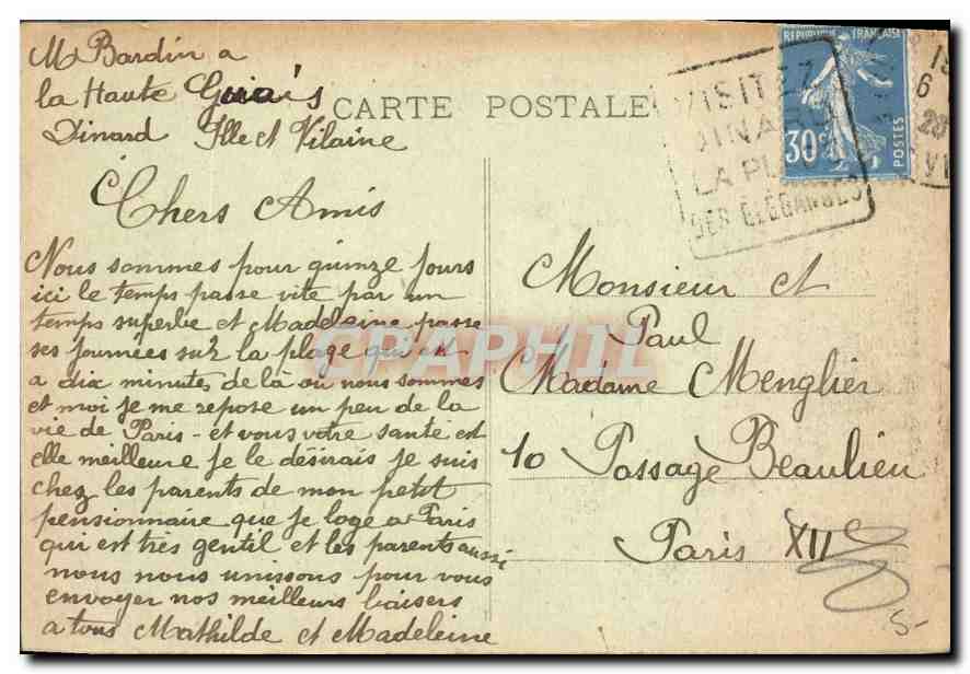 Bric-à-Brac - Côte d'Émeraude - Éd. Guérin, Saint-Malo — Verso