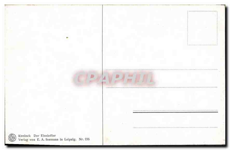 CPA Peinture — Rückseite