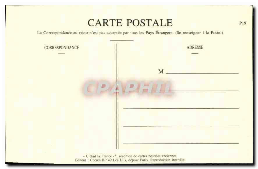 REPRO petits metiers parisiens Le Decrotteur  — Rückseite