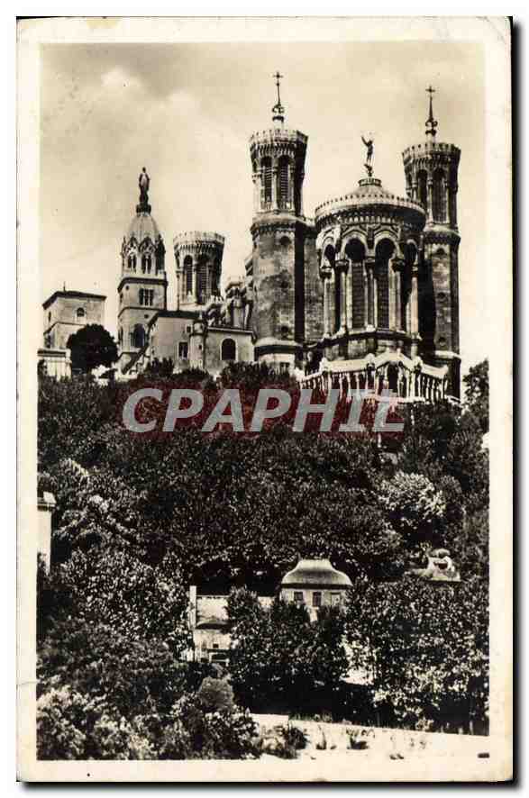 CPA Lyon Abside de la Basilique de Fourviere 