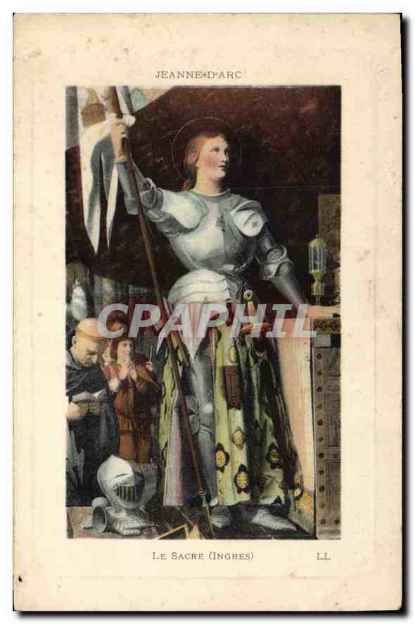 CPA Jeanne D'Arc Le Sacre Ingres 