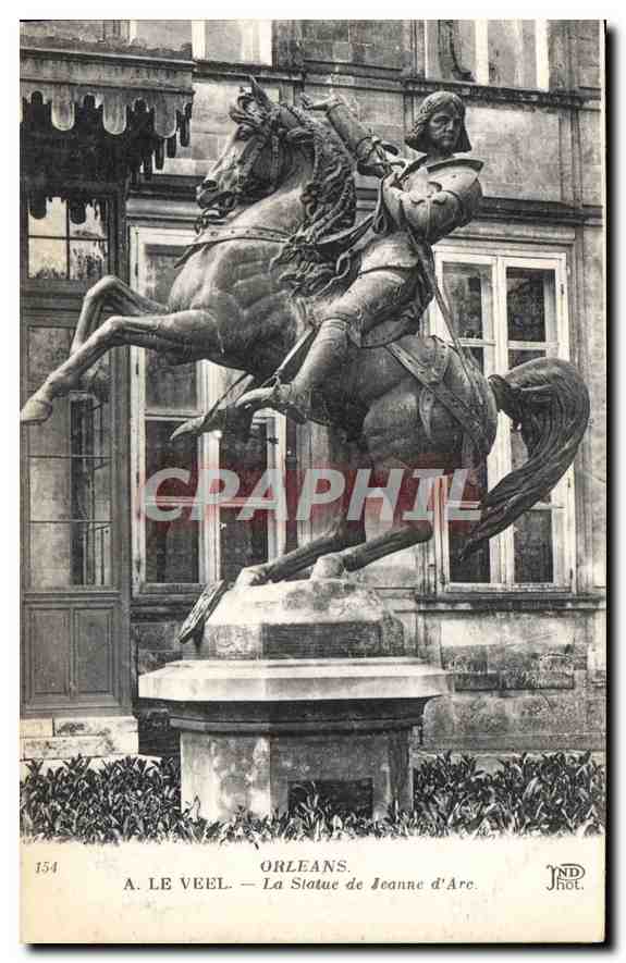 CPA Orleans A le Veel La Statue de Jeanne D'Arc 