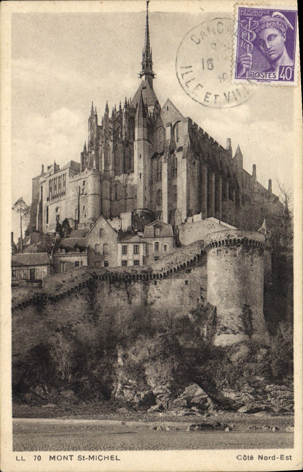 CPA Mont St Michel Cote nord est 