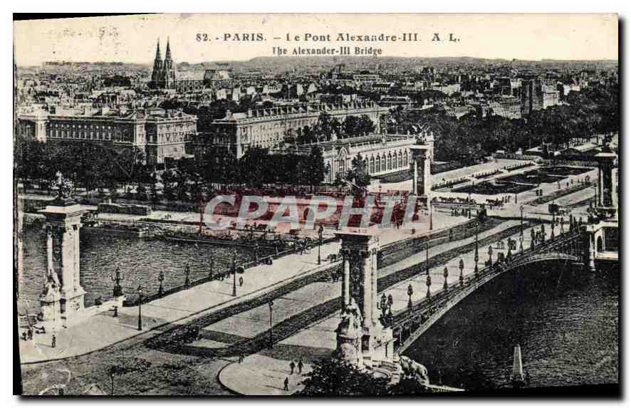CPA Paris Le Pont Alexandre III 