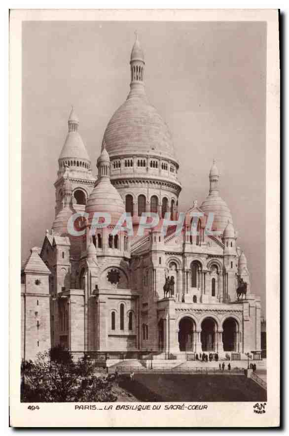 CPA Paris la Basilique du Sacre Coeur 