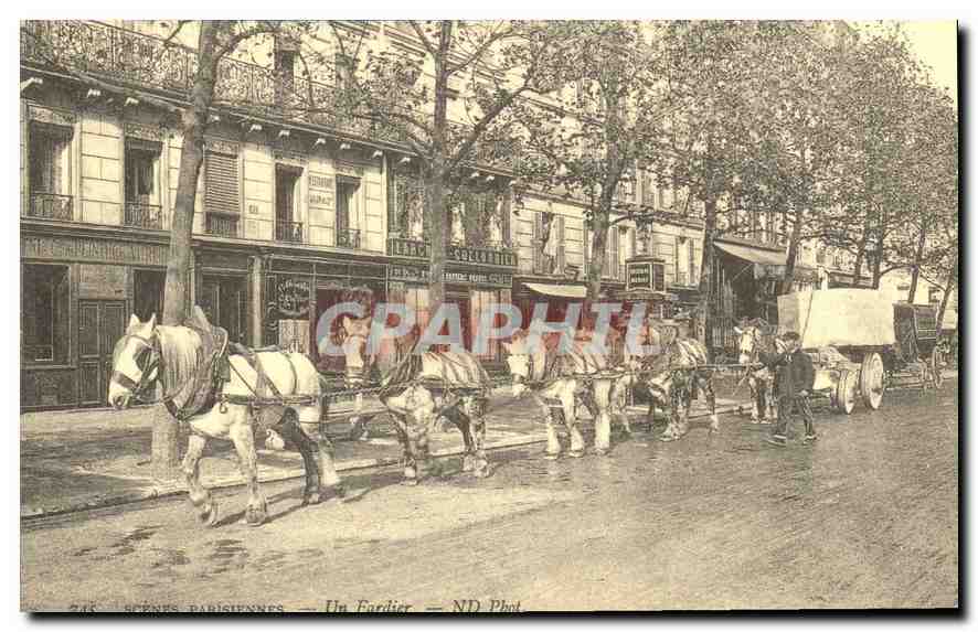 REPRO Scenes parisiennes Un Fardier 