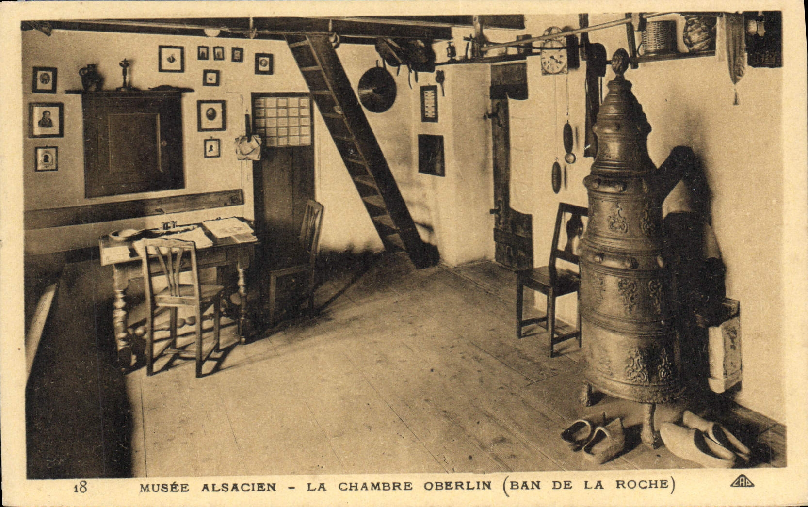 CPA Musee alsacien La Chambre oberlin ban de la roche 
