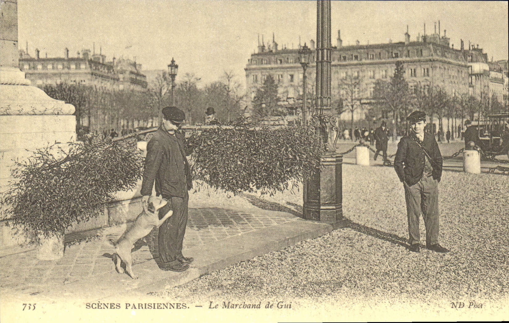 REPRO Scenes parisiennes La Marchand de Gui 