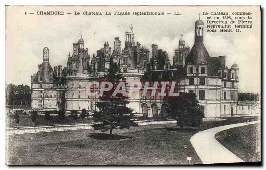 CPA Chambord Le Chateau La Facade septentrionale 