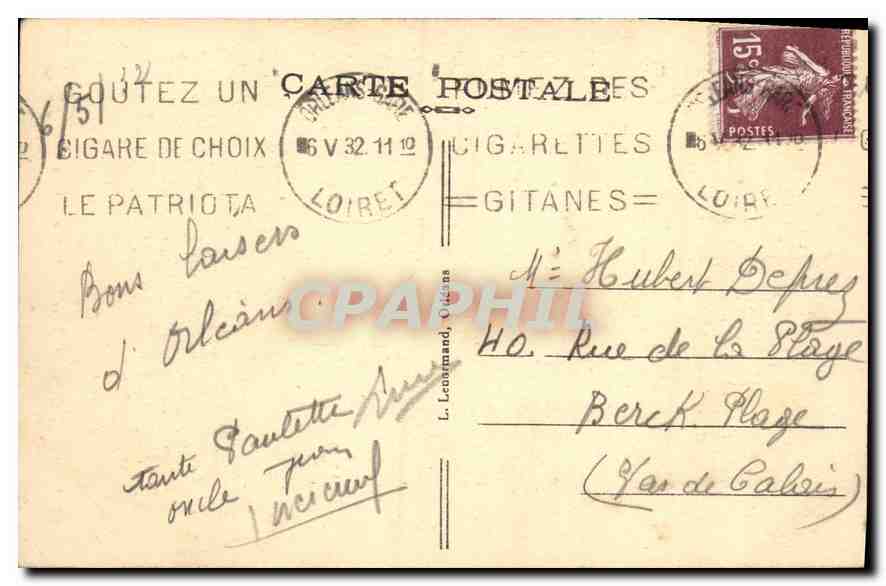 CPA Orleans La Vie de Jeanne D'Arc Le Sacre de Charles VII a Reims  — Verso