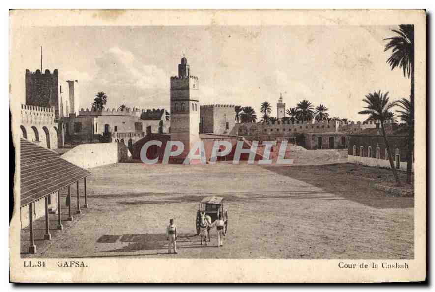 Hof der Kasbah — Gafsa — Verlag G.A.P. - 41 rue Lecclier - Paris (157)