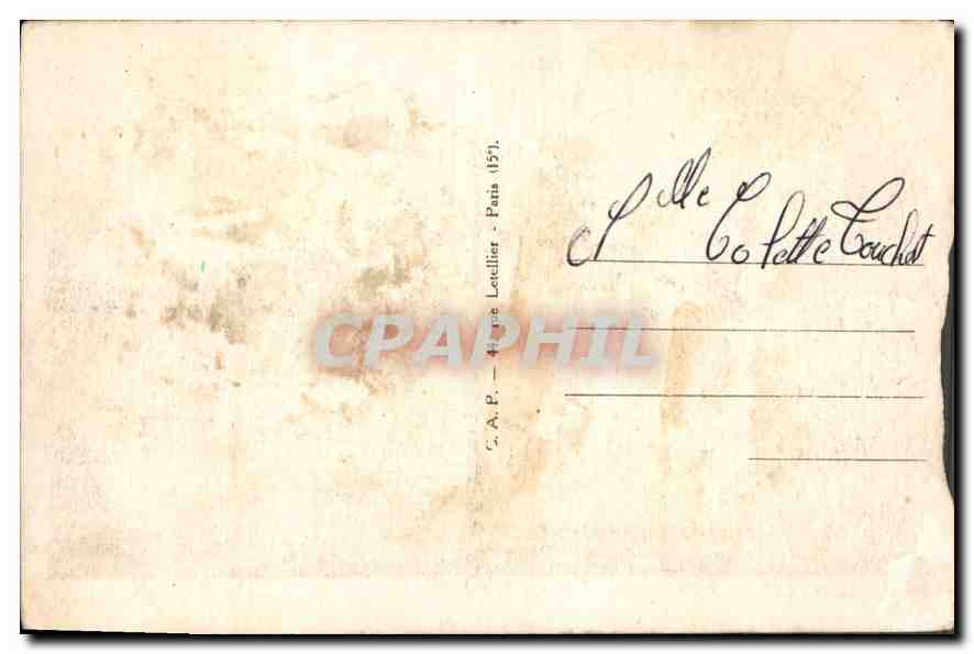 Hof der Kasbah — Gafsa — Verlag G.A.P. - 41 rue Lecclier - Paris (157) — Rückseite