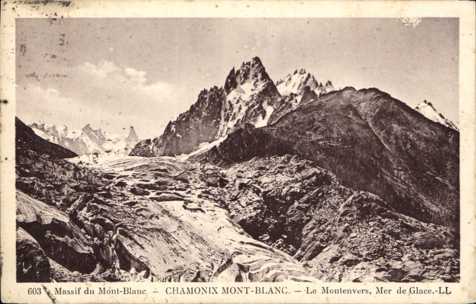 Massif du Mont-Blanc — CHAMONIX MONT-BLANC — Le Montenvers, Mer de Glace — LL