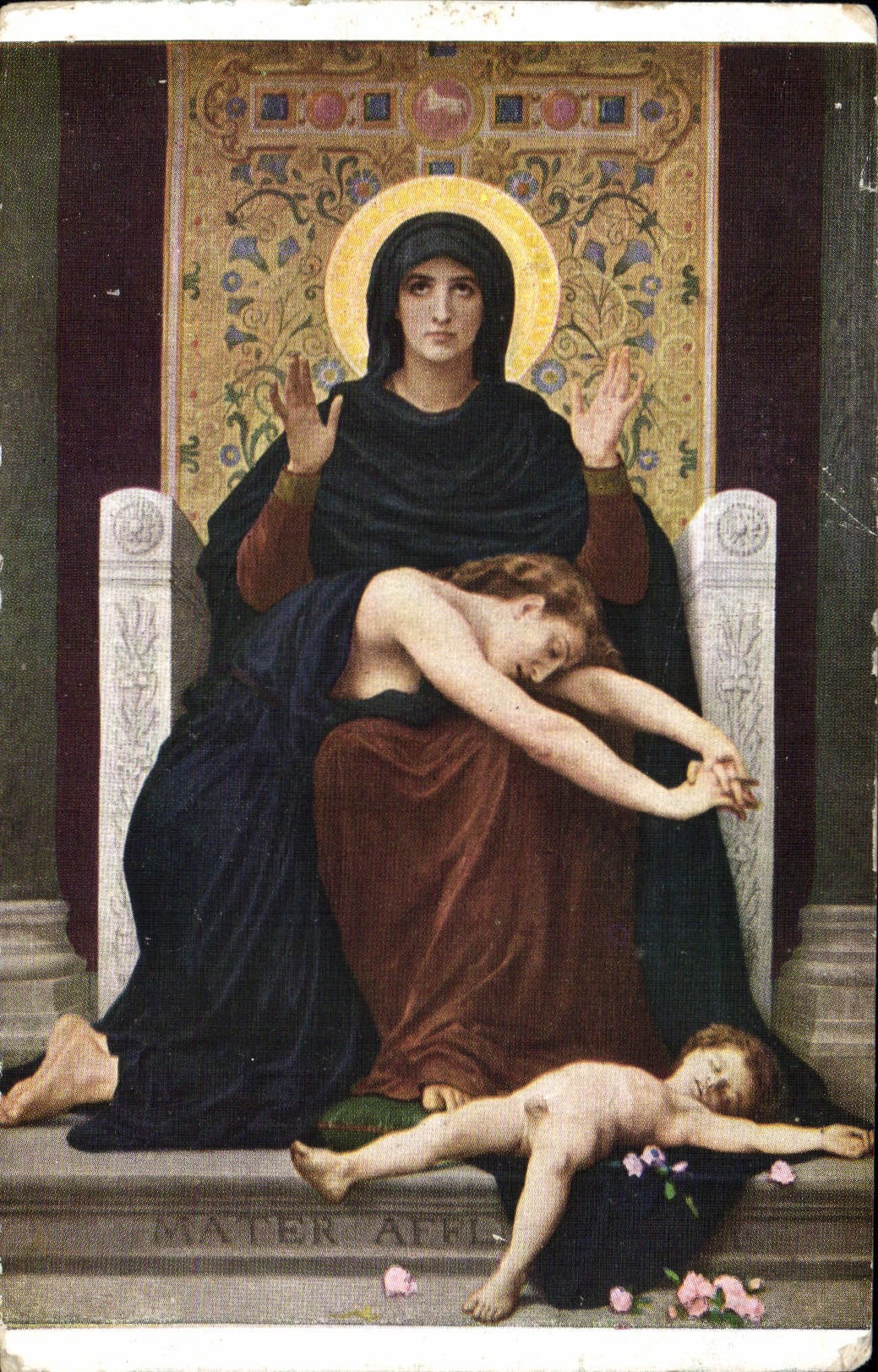 CPA Vierge Bouguereau