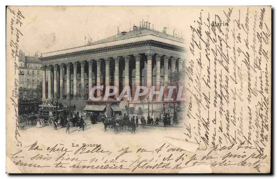 CPA Paris La bourse 