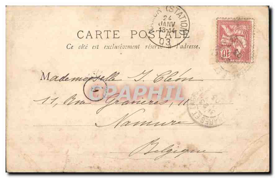 CPA Paris La bourse  — Verso