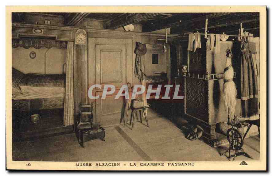 CPA Musee alsacien La Chambre Paysanne 