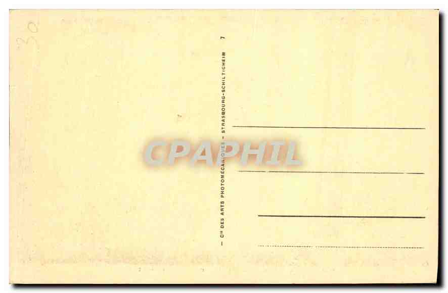 CPA Musee alsacien Salle des Corporations  — Rückseite