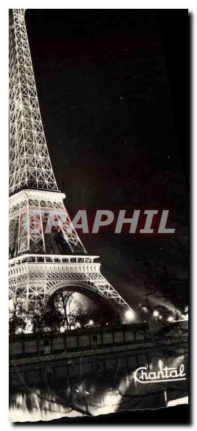 CPA Paris La Tour Eiffel illuminee 