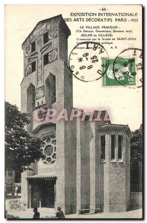 CPA Exposition Internationale des Arts decoratifs Paris 1925 le Village Francais 